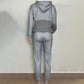 Printed long-sleeved trousers set High-quality sweater set