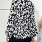 New Retro Fashion Lapel Long Sleeve Printed Shirt Top
