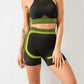 Women's quick-drying tight seamless backless camisole+shorts yoga suit