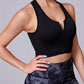 Women's Solid Color Front Zipper Shockproof Yoga Bra Tank Top