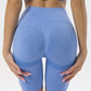 Women's Solid Color High Waist Training Exercise Yoga Fitness Shorts