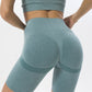 Women's Solid Color High Waist Training Exercise Yoga Fitness Shorts